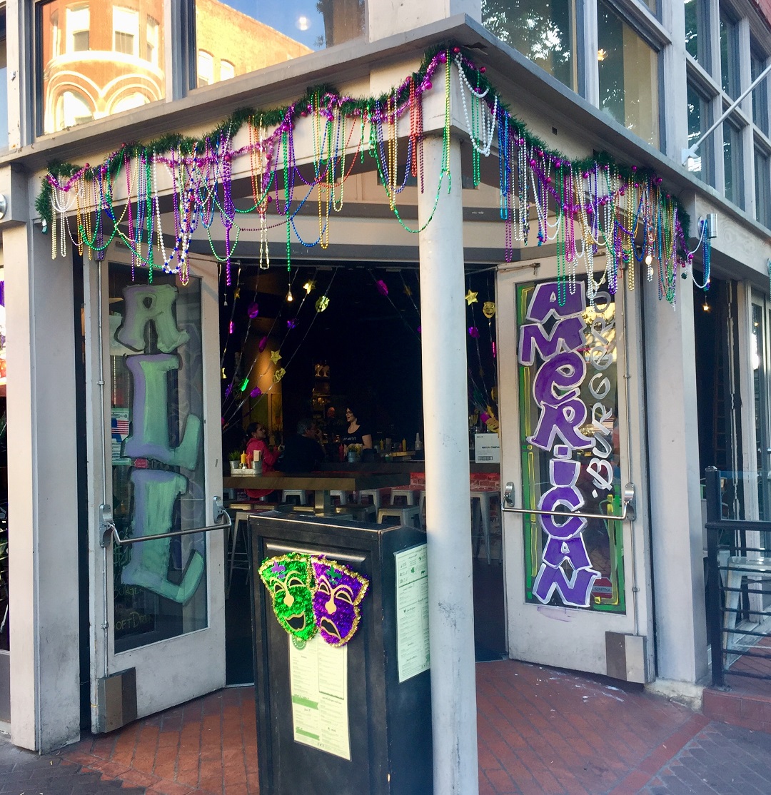 downtown san diego gaslamp quarter mardi gras all american burgers