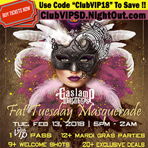 downtown san diego gaslamp quarter mardi gras fat tuesday masquerade