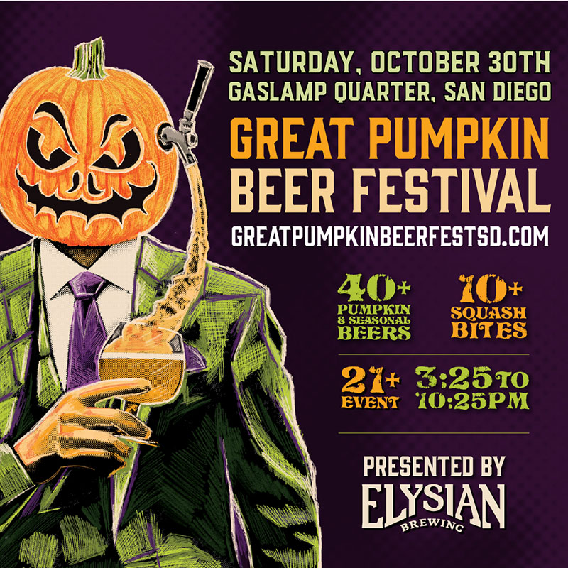 Great Pumpkin Beer Festival "Tappin' Gourd Times" ⋆ Gaslamp Quarter