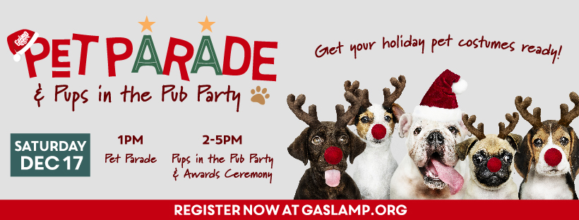 Gaslamp Pet Parade & Pups in the Pub Party